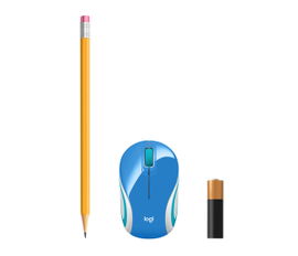 Logitech M187 - Ratón - óptico - 3 botones - inalámbrico - 2.4 GHz - receptor inalámbrico USB - azul Logitech M187 - Ratón - óptico - 3 botones - inalámbrico - 2.4 GHz - receptor inalámbrico USB - azul
