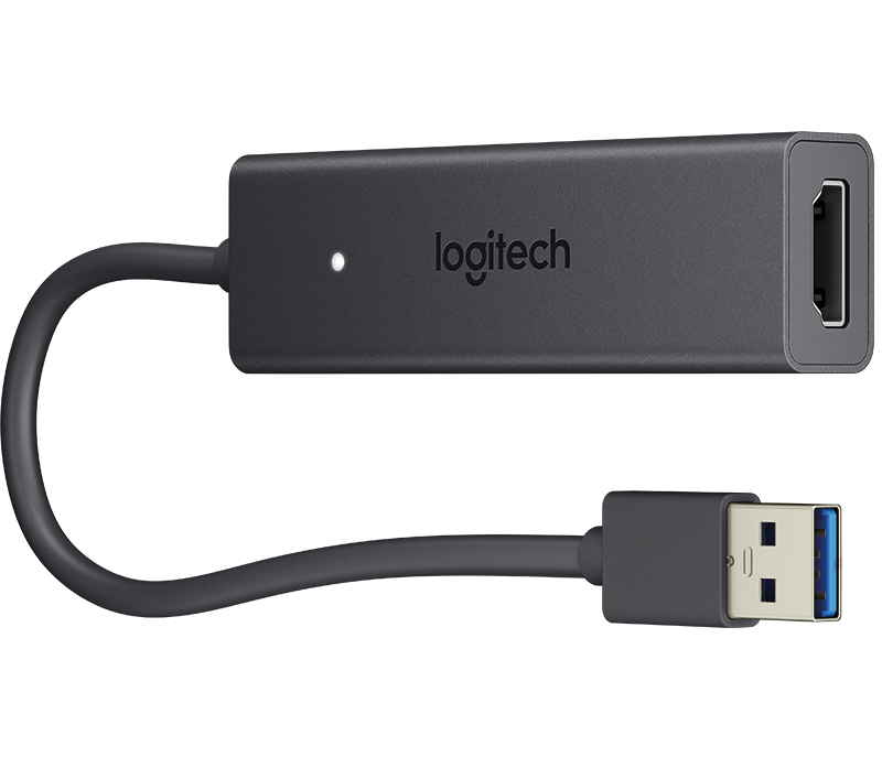 Computershare Screen Adapter Logitech Screen Share Adaptador gráfico USB 1920 x 1080 Pixeles Negro