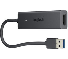 Logitech Screen Share Adaptador gráfico USB 1920 x 1080 Pixeles Negro