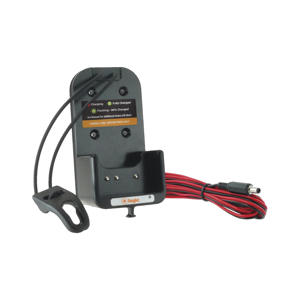 Cargador vehicular Logic para radios NX220/NX420/TK2140/3140 para baterías KNB24LS/25A/26N/KNB35L/40L/40LCV/55L/29N
