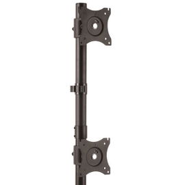 StarTech.com Soporte Vertical de Acero de Servicio Pesado para dos Monitores - Base Ajustable VESA para Pantallas de hasta 27 Pulgadas
