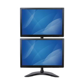 StarTech.com Soporte Vertical de Acero de Servicio Pesado para dos Monitores - Base Ajustable VESA para Pantallas de hasta 27 Pulgadas