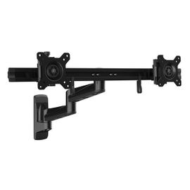 StarTech.com Brazo para Dos Monitores de Instalación en Pared - Soporte Ergonómico Articulado VESA x2 Monitores de 24