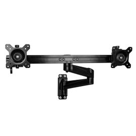 StarTech.com Brazo para Dos Monitores de Instalación en Pared - Soporte Ergonómico Articulado VESA x2 Monitores de 24