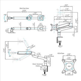 StarTech.com Soporte con Brazo Articulado para Monitor