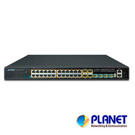 Switch Administrable L3 Stacking 10/100/1000T 24 puertos PoE802.3at, 4 puertos 10G SFP+ 370 W Switch Administrable L3 Stacking 10/100/1000T 24 puertos PoE802.3at, 4 puertos 10G SFP+ 370 W