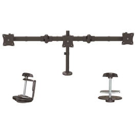 StarTech.com Brazo articulado para 3 monitores de hasta 24 Pulgadas - Con ajuste de altura sin herramientas