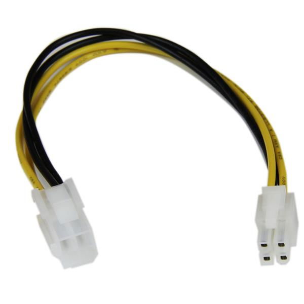 StarTech.com Cable 20cm Extensión Alargador Alimentación Corriente Placa Base ATX12V 4 Pines P4 - Macho a Hembra StarTech.com Cable 20cm Extensión Alargador Alimentación Corriente Placa Base ATX12V 4 Pines P4 - Macho a Hembra