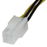 StarTech.com Cable 20cm Extensión Alargador Alimentación Corriente Placa Base ATX12V 4 Pines P4 - Macho a Hembra