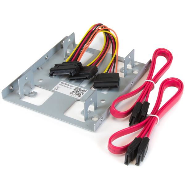 StarTech.com Bracket Adaptador Bandeja de Montaje 2 Unidades de Disco Duro HDD de 2,5 StarTech.com Bracket Adaptador Bandeja de Montaje 2 Unidades de Disco Duro HDD de 2,5