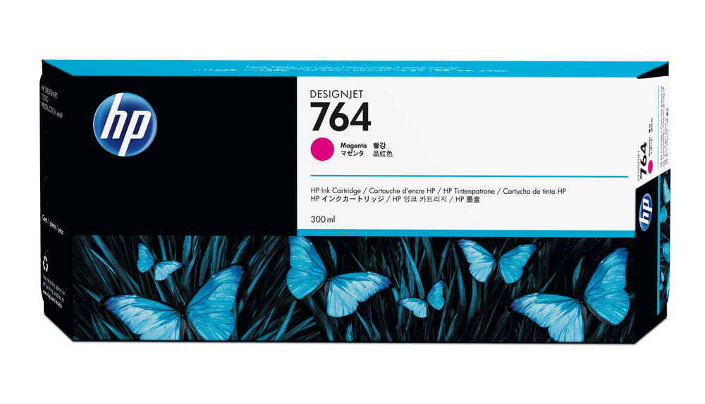 HP Cartucho de tinta magenta 764 de 300 ml HP Cartucho de tinta magenta 764 de 300 ml