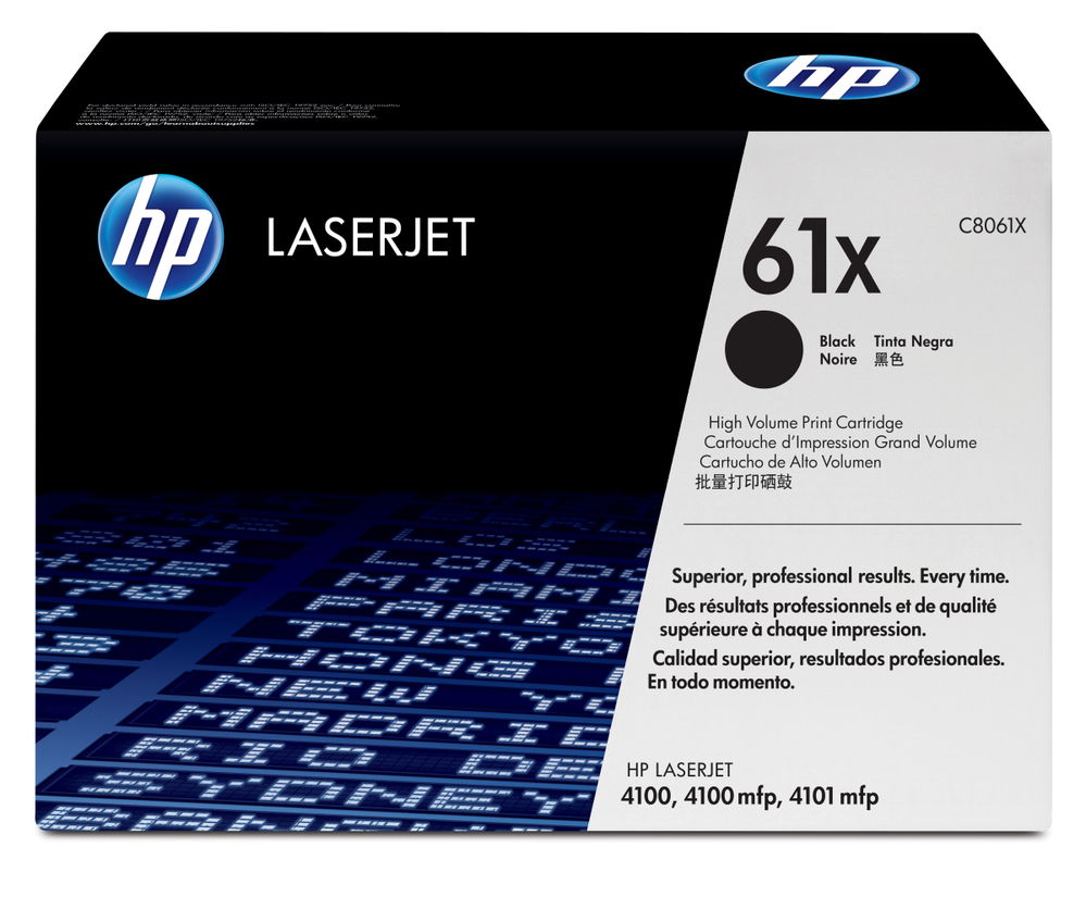 HP 61X cartucho de tóner 1 pieza(s) Original Negro