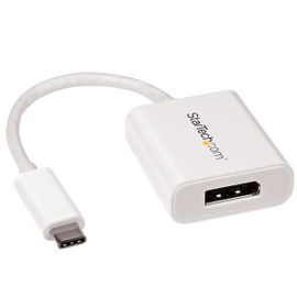 StarTech.com Adaptador Gráfico Externo USB-C a DisplayPort - Conversor de Vídeo Type-C a DP 4K 60Hz - Blanco StarTech.com Adaptador Gráfico Externo USB-C a DisplayPort - Conversor de Vídeo Type-C a DP 4K 60Hz - Blanco