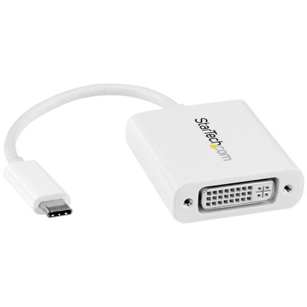 StarTech.com Adaptador Gráfico USB-C a DVI - Blanco StarTech.com Adaptador Gráfico USB-C a DVI - Blanco