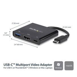 StarTech.com Adaptador Multipuertos USB-C con HDMI - Puerto USB 3.0 - PD de 60W StarTech.com Adaptador Multipuertos USB-C con HDMI - Puerto USB 3.0 - PD de 60W