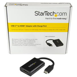 StarTech.com Adaptador USB-C a HDMI 4K con Entrega de Alimentación por USB - 60 Watts - Negro StarTech.com Adaptador USB-C a HDMI 4K con Entrega de Alimentación por USB - 60 Watts - Negro