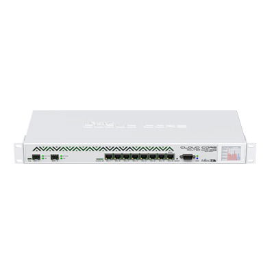 Cloud Core Router, CPU 36 Cores, 8 ports Gigabit Ethernet, 2 ports SFP+ and 16 GB Memory - CCR1036-8G-2S+EM Cloud Core Router, CPU 36 Cores, 8 ports Gigabit Ethernet, 2 ports SFP+ and 16 GB Memory - CCR1036-8G-2S+EM