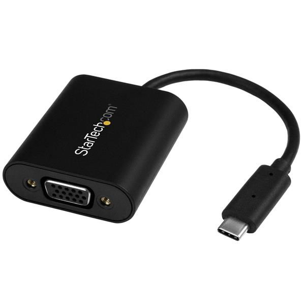 StarTech.com Adaptador Gráfico Externo USB-C a VGA - Conversor USB Tipo C a VGA 1920x1200 con Interruptor de Modo de Presentación StarTech.com Adaptador Gráfico Externo USB-C a VGA - Conversor USB Tipo C a VGA 1920x1200 con Interruptor de Modo de Presentación