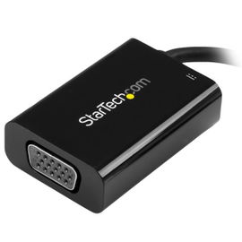 StarTech.com Adaptador USB-C a VGA con Entrega de Alimentación por USB - 60 Watts - Negro StarTech.com Adaptador USB-C a VGA con Entrega de Alimentación por USB - 60 Watts - Negro