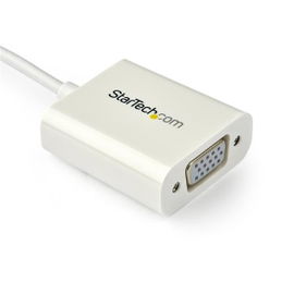 StarTech.com Adaptador USB-C a VGA - Blanco StarTech.com Adaptador USB-C a VGA - Blanco