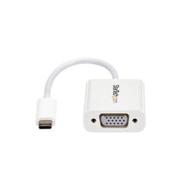 StarTech.com Adaptador USB-C a VGA - Blanco StarTech.com Adaptador USB-C a VGA - Blanco