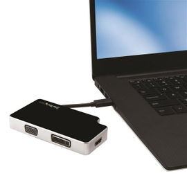 StarTech.com Adaptador de Viajes A/V 3-en-1 USB-C a VGA, DVI o HDMI - 4K StarTech.com Adaptador de Viajes A/V 3-en-1 USB-C a VGA, DVI o HDMI - 4K