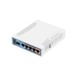 Mikrotik - RB962UiGS-5HacT2HnT - Router -  5 x 10/100/1000 puertos Ethernet   - 1 x SFP ports - Wireless 802.11a/n/ac  - Desktop - 720 MHz - RAM 128 MB - Antena  x2 - CPU QCA9558