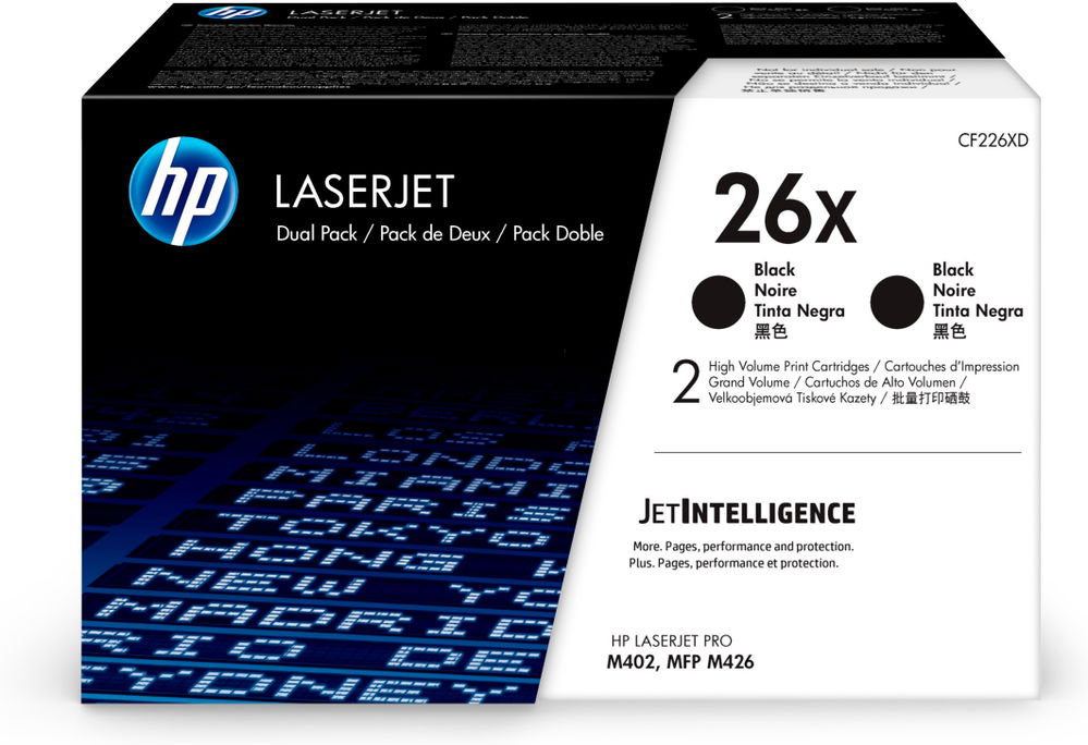 HP 26X cartucho de tóner 2 pieza(s) Original Negro HP 26X cartucho de tóner 2 pieza(s) Original Negro