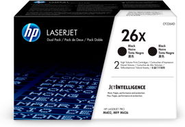 HP 26X cartucho de tóner 2 pieza(s) Original Negro