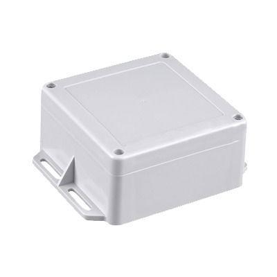 Gabinete Plástico Gris para Exterior (IP65) de 120 x 120 x 60 mm Cierre por Tornillos. Gabinete Plástico Gris para Exterior (IP65) de 120 x 120 x 60 mm Cierre por Tornillos.