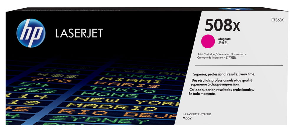 HP 508X - Alto rendimiento - magenta - original - LaserJet - cartucho de tóner (CF363X) - para LaserJet Enterprise MFP M577; LaserJet Enterprise Flow MFP M577