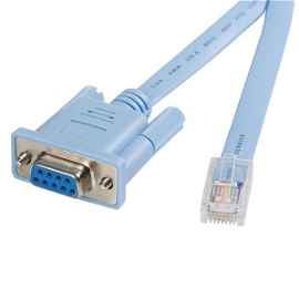 StarTech.com Cable 1,8m para Gestión de Router Enrutador Consola Cisco RJ45 a Serie Serial DB9 - Rollover - Macho a Hembra - Cable serie - RJ-45 (M) a DB-9 (H) - 1.8 m - azul - para P/N: EC1S952, EC2S952, IES101002SFP