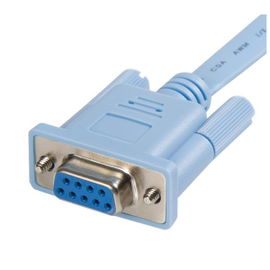 StarTech.com Cable 1,8m para Gestión de Router Enrutador Consola Cisco RJ45 a Serie Serial DB9 - Rollover - Macho a Hembra - Cable serie - RJ-45 (M) a DB-9 (H) - 1.8 m - azul - para P/N: EC1S952, EC2S952, IES101002SFP