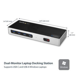 StarTech.com Docking Station 4K Dual con 6 Puertos USB C / USB 3.0