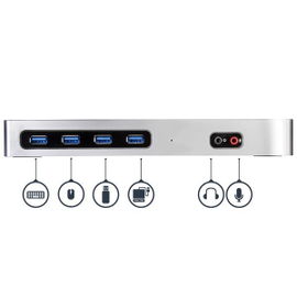StarTech.com Docking Station 4K Dual con 6 Puertos USB C / USB 3.0