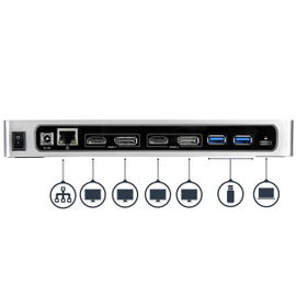 StarTech.com Docking Station 4K Dual con 6 Puertos USB C / USB 3.0