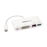 StarTech.com Adaptador Multipuertos USB-C para Portátiles - Docking Station USB Tipo C DVI GbE con Hub Concentrador USB 3.0