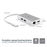 StarTech.com Adaptador USB-C Multifunción para Ordenadores Portátiles - con Entrega de Potencia - 4K HDMI - USB 3.0 - Blanco