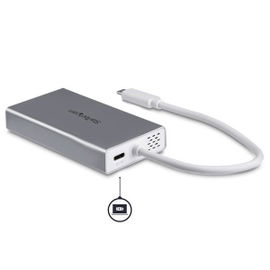 StarTech.com Adaptador USB-C Multifunción para Ordenadores Portátiles - con Entrega de Potencia - 4K HDMI - USB 3.0 - Blanco StarTech.com Adaptador USB-C Multifunción para Ordenadores Portátiles - con Entrega de Potencia - 4K HDMI - USB 3.0 - Blanco