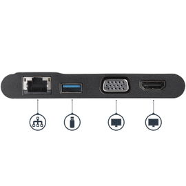 StarTech.com Adaptador Multipuertos USB-C - Dock USB-C Portátil con HDMI 4K o VGA 1080p - GB Ethernet, 5Gbps USB-A 3.0 - Adaptador Conversor AV Digital USB-C - Reemplazado por DKT31CHVL StarTech.com Adaptador Multipuertos USB-C - Dock USB-C Portátil con HDMI 4K o VGA 1080p - GB Ethernet, 5Gbps USB-A 3.0 - Adaptador Conversor AV Digital USB-C - Reemplazado por DKT31CHVL