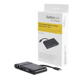 StarTech.com Adaptador Multipuertos USB-C - Dock USB-C Portátil con HDMI 4K o VGA 1080p - GB Ethernet, 5Gbps USB-A 3.0 - Adaptador Conversor AV Digital USB-C - Reemplazado por DKT31CHVL StarTech.com Adaptador Multipuertos USB-C - Dock USB-C Portátil con HDMI 4K o VGA 1080p - GB Ethernet, 5Gbps USB-A 3.0 - Adaptador Conversor AV Digital USB-C - Reemplazado por DKT31CHVL