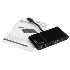 StarTech.com Adaptador Multipuertos USB-C - Dock USB-C Portátil con HDMI 4K o VGA 1080p - GB Ethernet, 5Gbps USB-A 3.0 - Adaptador Conversor AV Digital USB-C - Reemplazado por DKT31CHVL StarTech.com Adaptador Multipuertos USB-C - Dock USB-C Portátil con HDMI 4K o VGA 1080p - GB Ethernet, 5Gbps USB-A 3.0 - Adaptador Conversor AV Digital USB-C - Reemplazado por DKT31CHVL