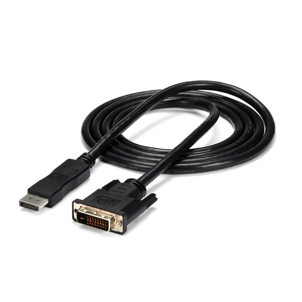 StarTech.com Cable de 1,8m Adaptador de Vídeo Externo DisplayPort a DVI - Conversor Pasivo - 1920x1200 StarTech.com Cable de 1,8m Adaptador de Vídeo Externo DisplayPort a DVI - Conversor Pasivo - 1920x1200