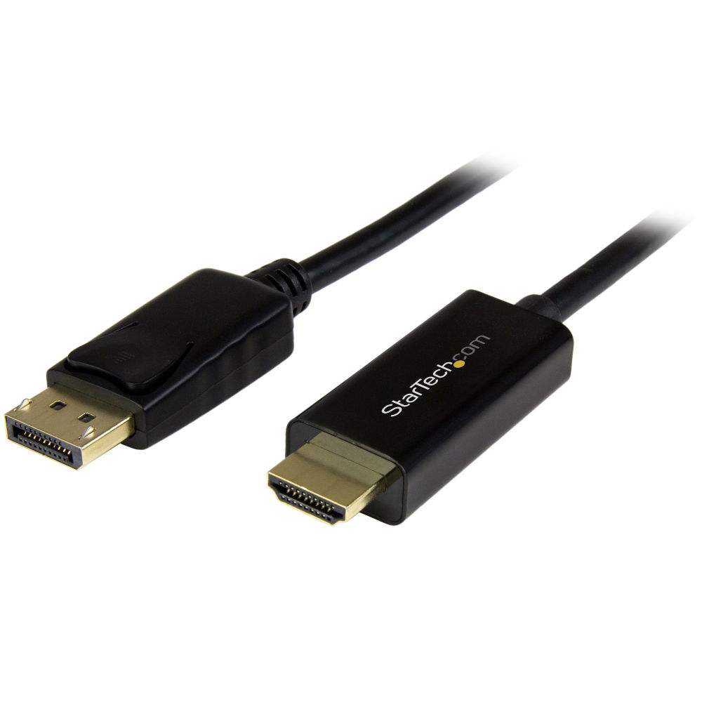 StarTech.com Cable Conversor DisplayPort a HDMI de 2m - Color Negro - Ultra HD 4K StarTech.com Cable Conversor DisplayPort a HDMI de 2m - Color Negro - Ultra HD 4K