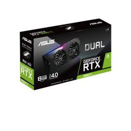 ASUS DUAL-RTX3060TI-O8G-V2 - OC Edition - tarjeta gráfica - GF RTX 3060 Ti - 8 GB GDDR6 - PCIe 4.0 - 2 x HDMI, 3 x DisplayPort