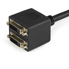 StarTech.com Cable Duplicador Divisor de Vídeo DVI-D de 2 Puertos Salidas Compacto - Bifurcador