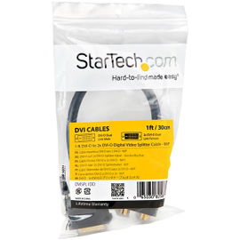 StarTech.com Cable Duplicador Divisor de Vídeo DVI-D de 2 Puertos Salidas Compacto - Bifurcador