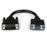 StarTech.com Adaptador Conversor de 20cm DVI-I a VGA - DVI-I Macho - HD15 Hembra - Cable Convertidor Negro