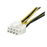 StarTech.com Adaptador de corriente EPS de 4 Pines a 8 Pines de 6 pulgadas con LP4 - H/M