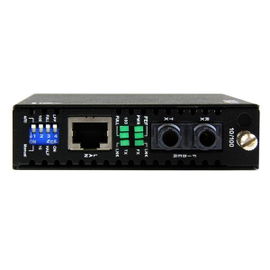 StarTech.com Conversor de Medios Ethernet 10/100 Mbps a Fibra Multi Modo Conector ST - 2km